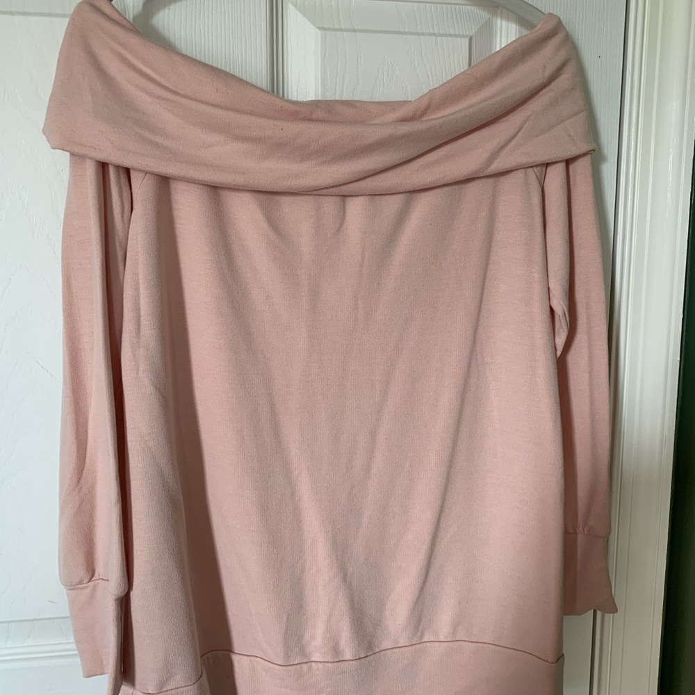 Blush off the shoulder women’s shirt